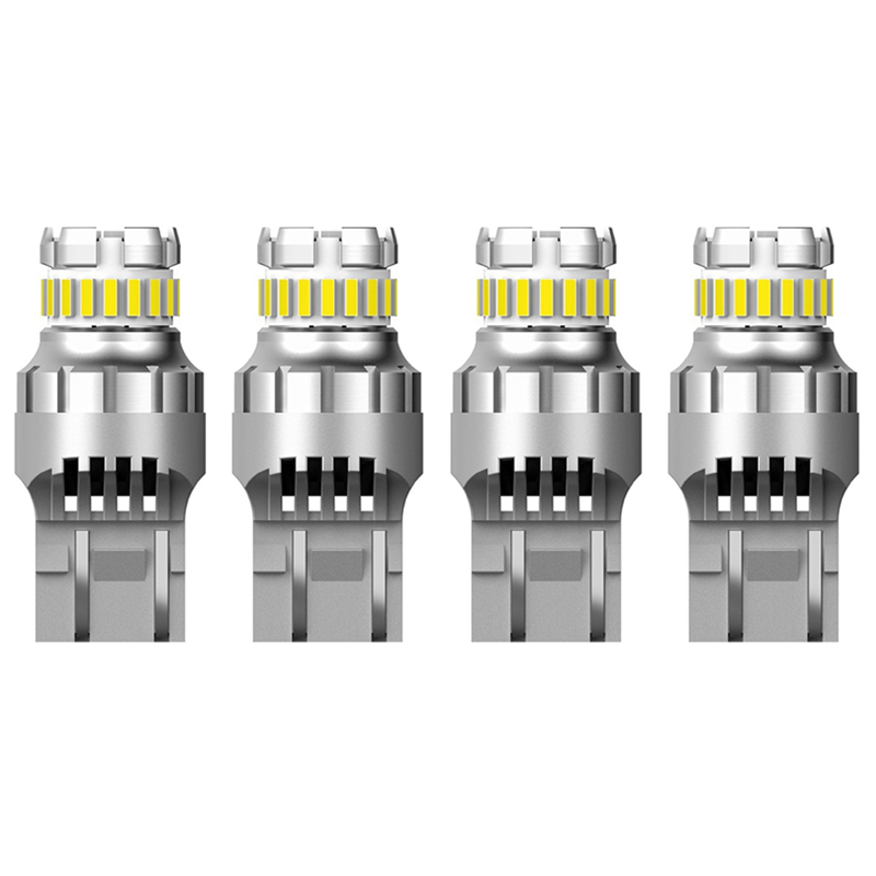 FORIDE 4X T20 7440 W21W LED Canbus Reverse Lights W21/5W 7443 LED Bulb Brake Turn Signal Lights 6500K Super Bright Tail Lamp