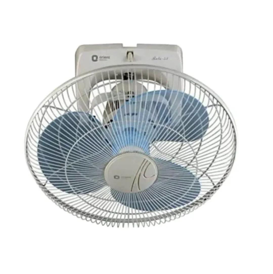 Orient Electric Roto-53 400 MM High Speed Wall Mounted Cabin Fan (White & Blue)