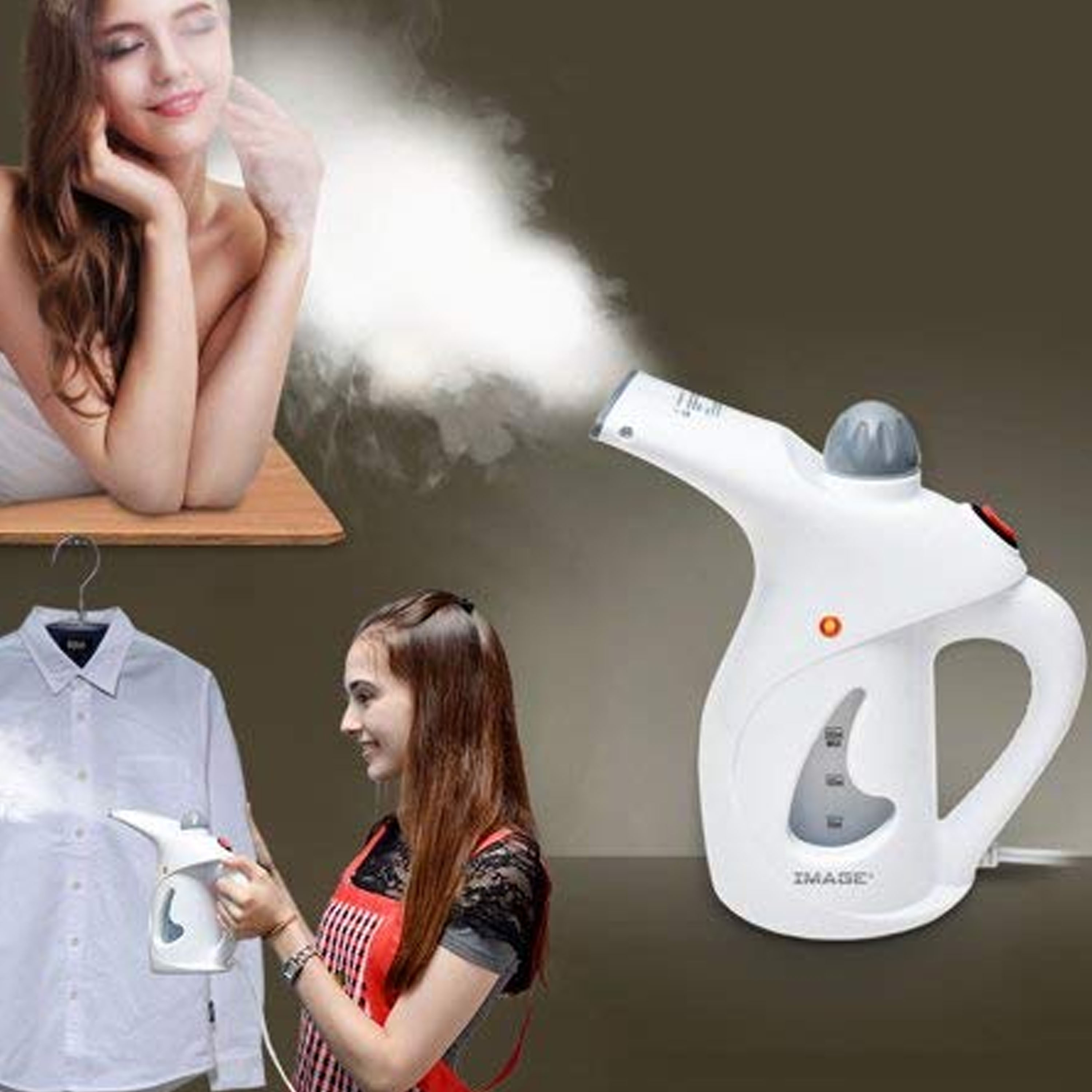 Portable Handheld Multifunctional Garment Fabric Steamer Electric Portable Clothes Ironing Brush for Clothes and Face Steamer Perfect for Home Travel Garment Steamer(colour may vary)
