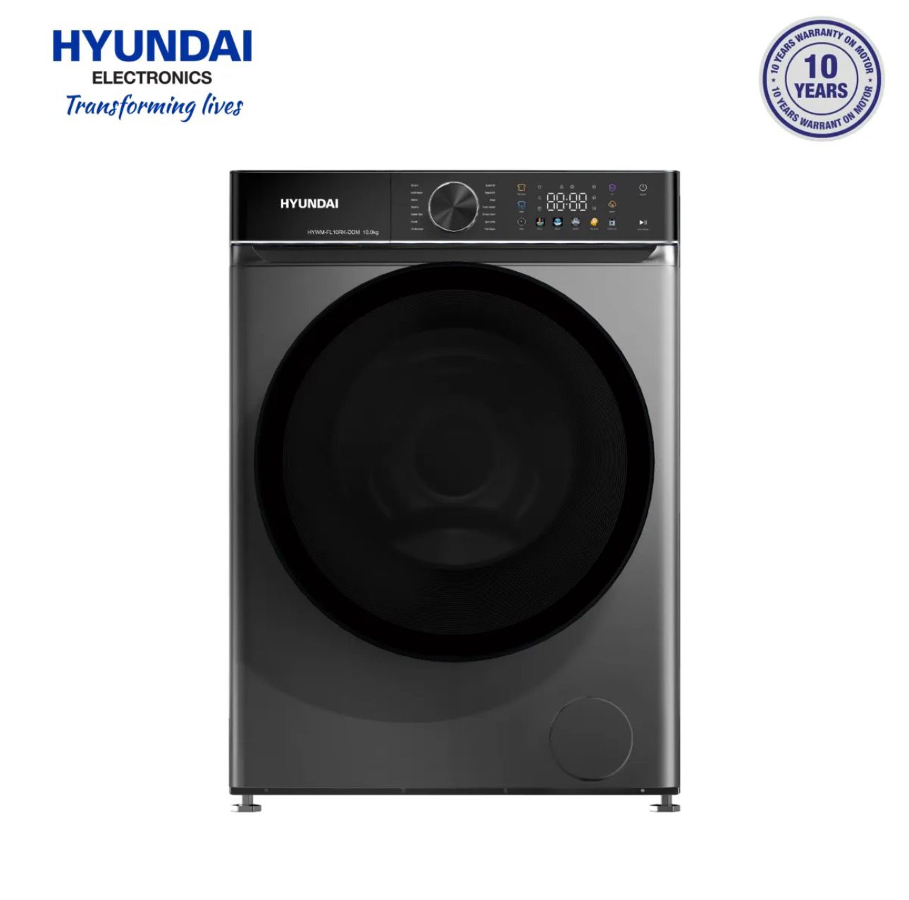 Hyundai Front Load Washing Machine 10 Kg DDM , AI Model
