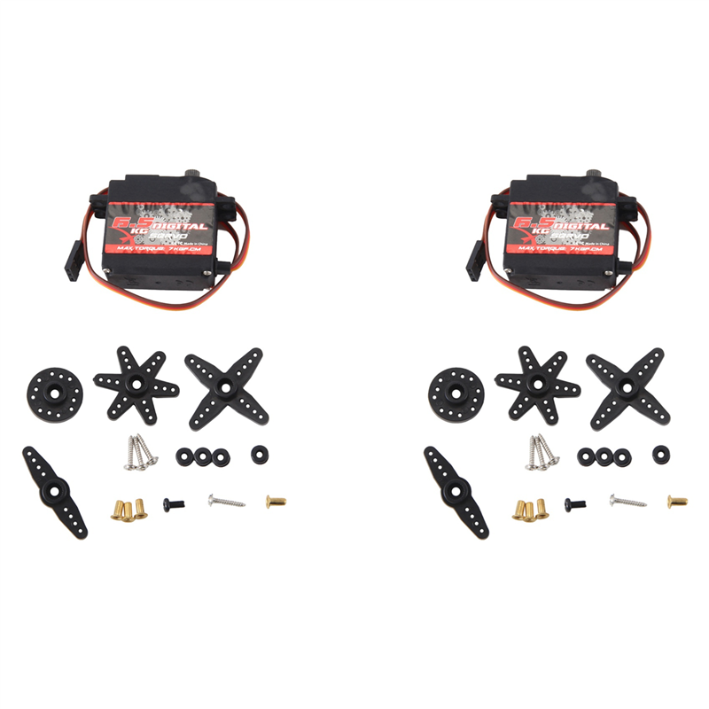 NAMUNY 2X 6.5KG Servos Digital MG996 Servo All Metal Gear for JR Car RC Model Helicopter Boat DIY