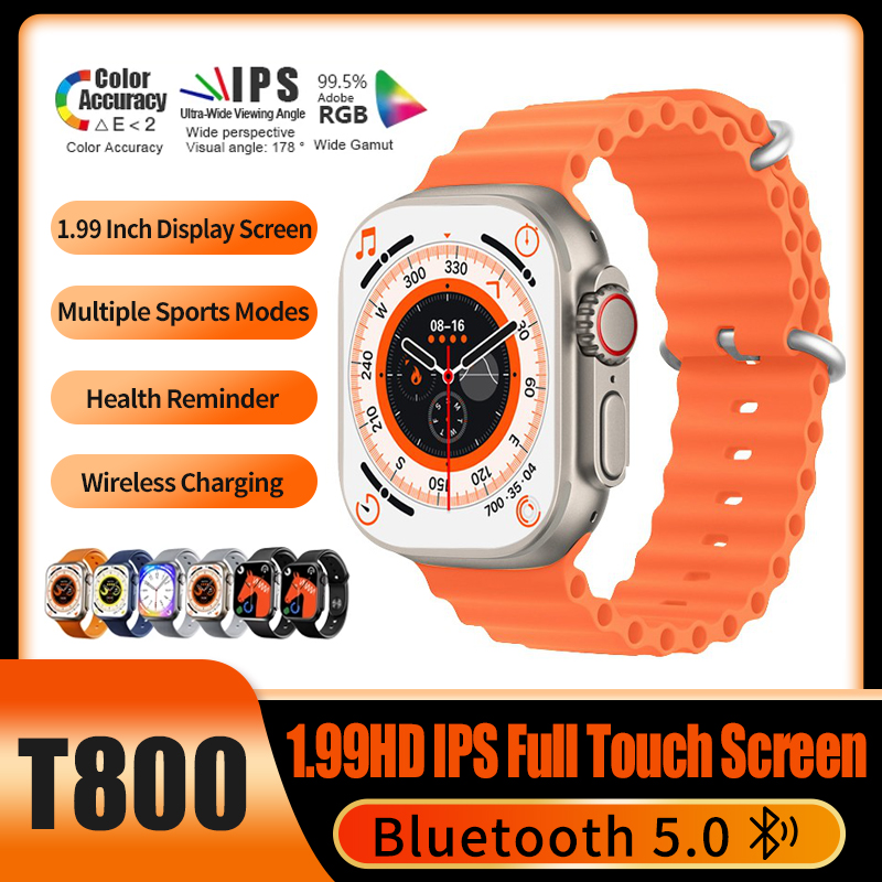 Smart watch For Men Women Kids T800 Ultra Fit Pro App with Call / Whats app / Heart Rate Notification