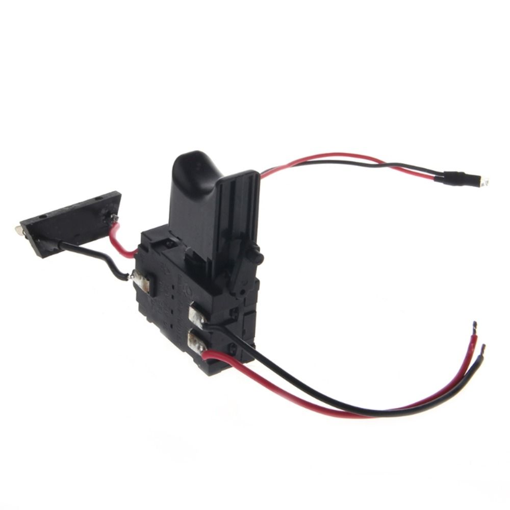 Dustproof With Small Light Drill Switch Push Button DC 7.2V-24V Cordless Drill Switch Speed Control 16A Trigger Switch for Power Tools
