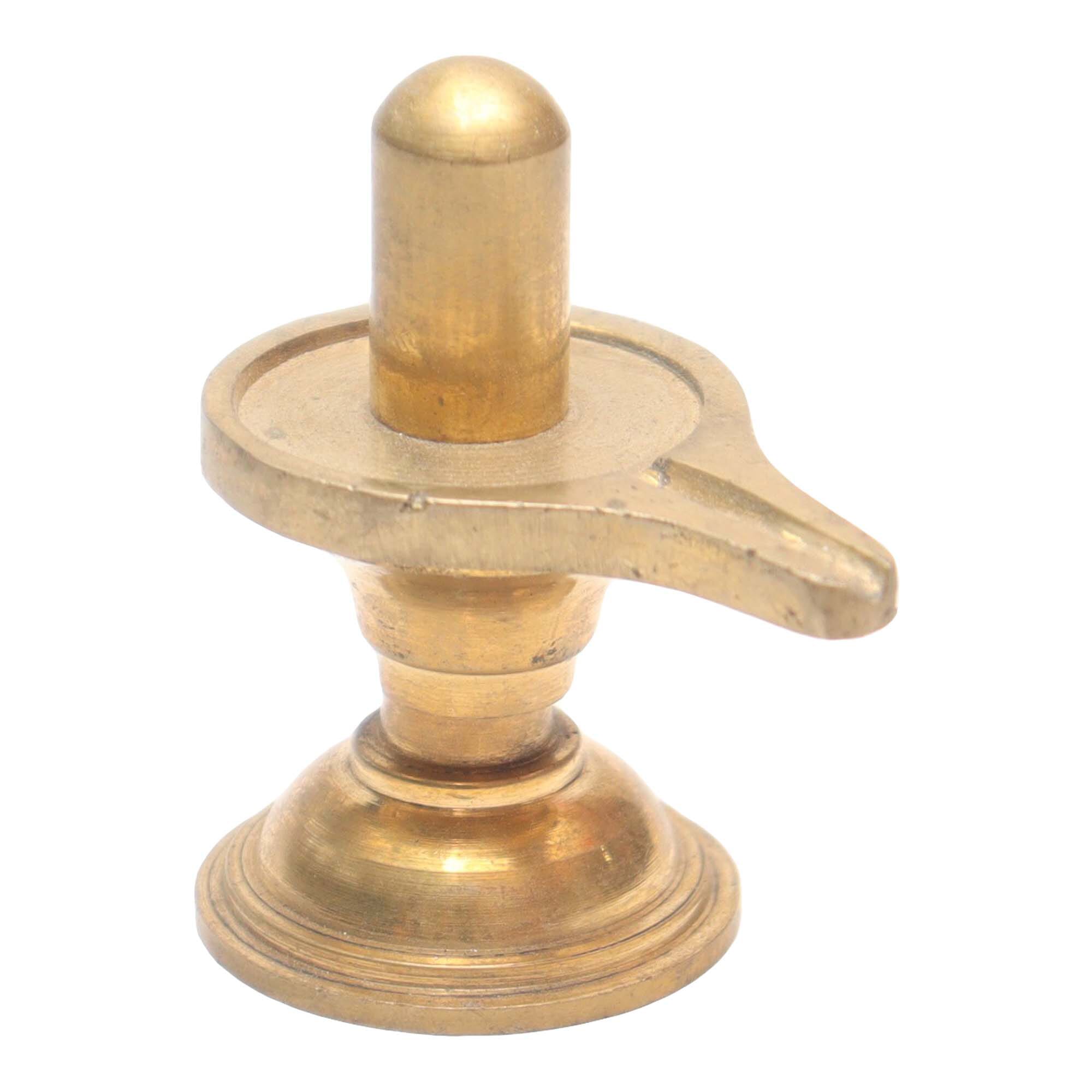 Pure Brass Shivling Idol Statue For Lord Shiva'S Pooja 2.5 Inch 105Gram