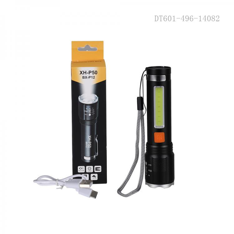 Rechargeable Torch Light XH-P50 COB Light Flashlight