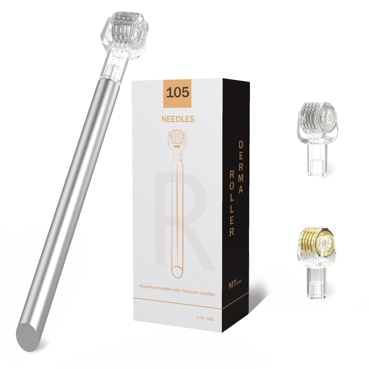 Foreign Trade New MT105 Eyebrow Hailine Care Roller Stainless Steel Handle Replaceable Head Micro Roller