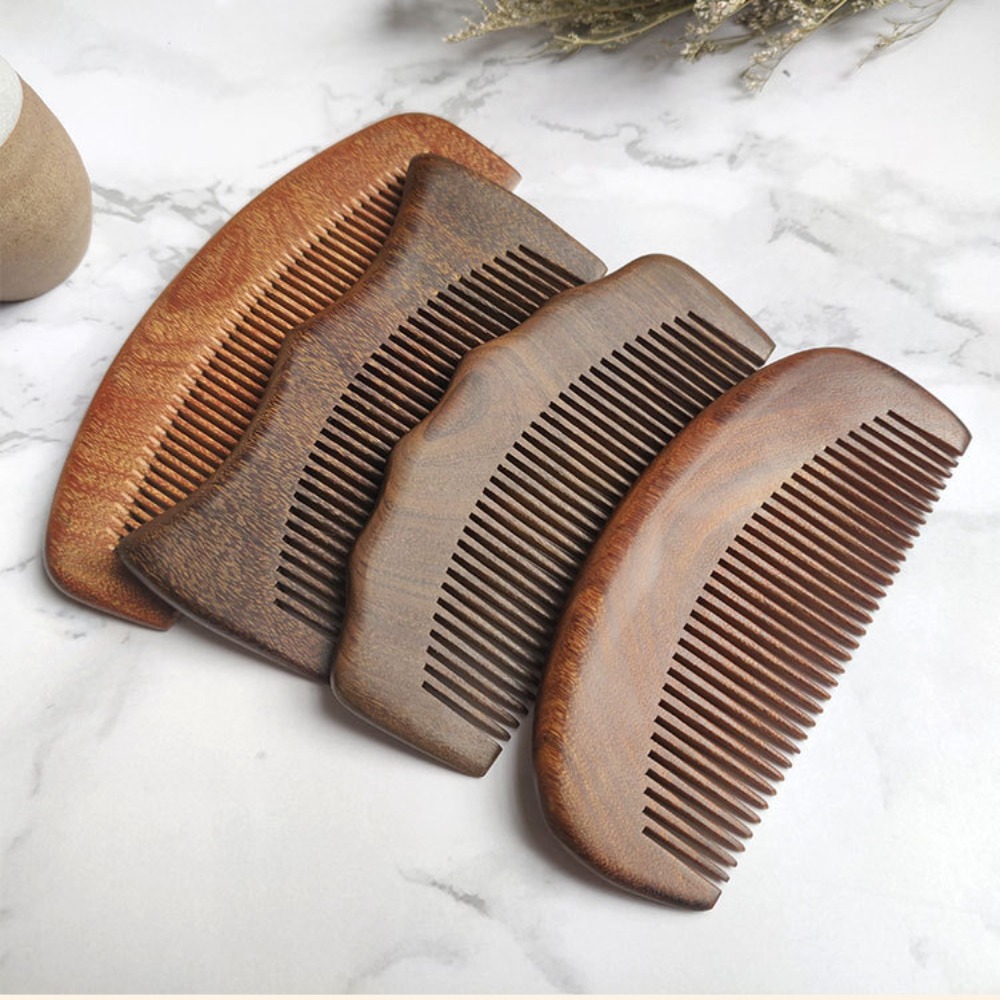Hot Natural Labor Wooden Comb Anti-static No-snags Massage Comb Curly Hair Meridian Massage Wood Comb Girl