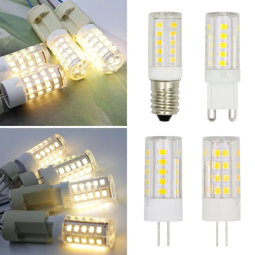 5W 7W G4 G9 E14 Double Color Temperature Chandelier Candle LED Corn Bulb No Flicker Corn Bulb