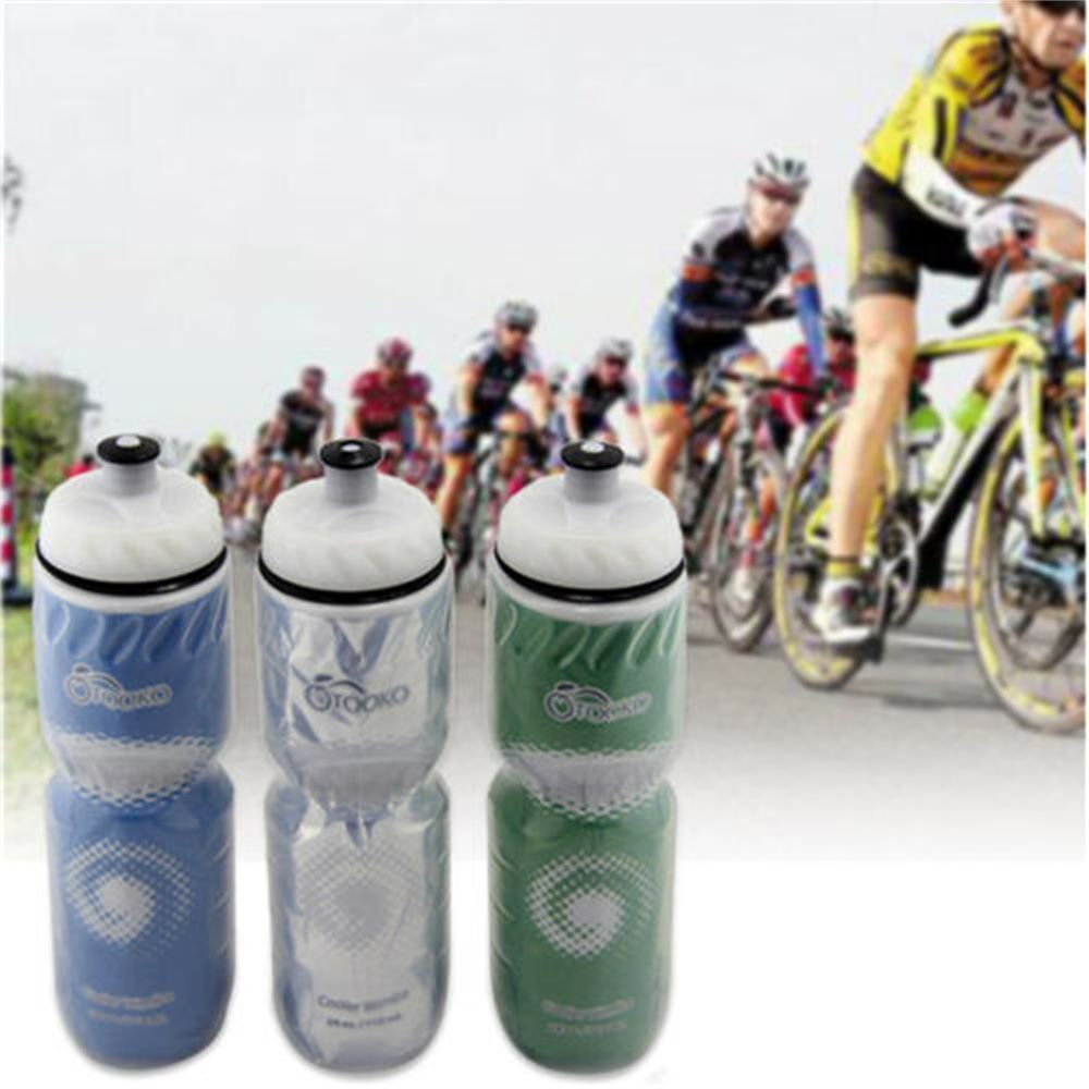 750ML Portable Dual Layer Thermal Keeping Clear BPA Free Sport Cup Bicycle Water Bottles Drinking Canteen Sports Bottle
