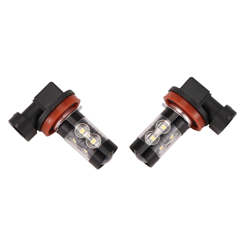 2-Pack High Power 50W Super Bright H11/H8 10-SMD LED Lights Bulb