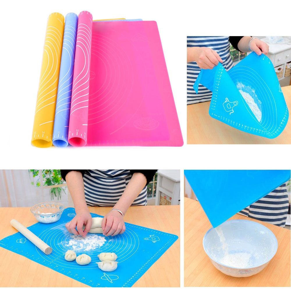 Bakeware Sheet Dough Fondant Baking Non Stick Baking Mat Silicone Sheet Rolling Mat