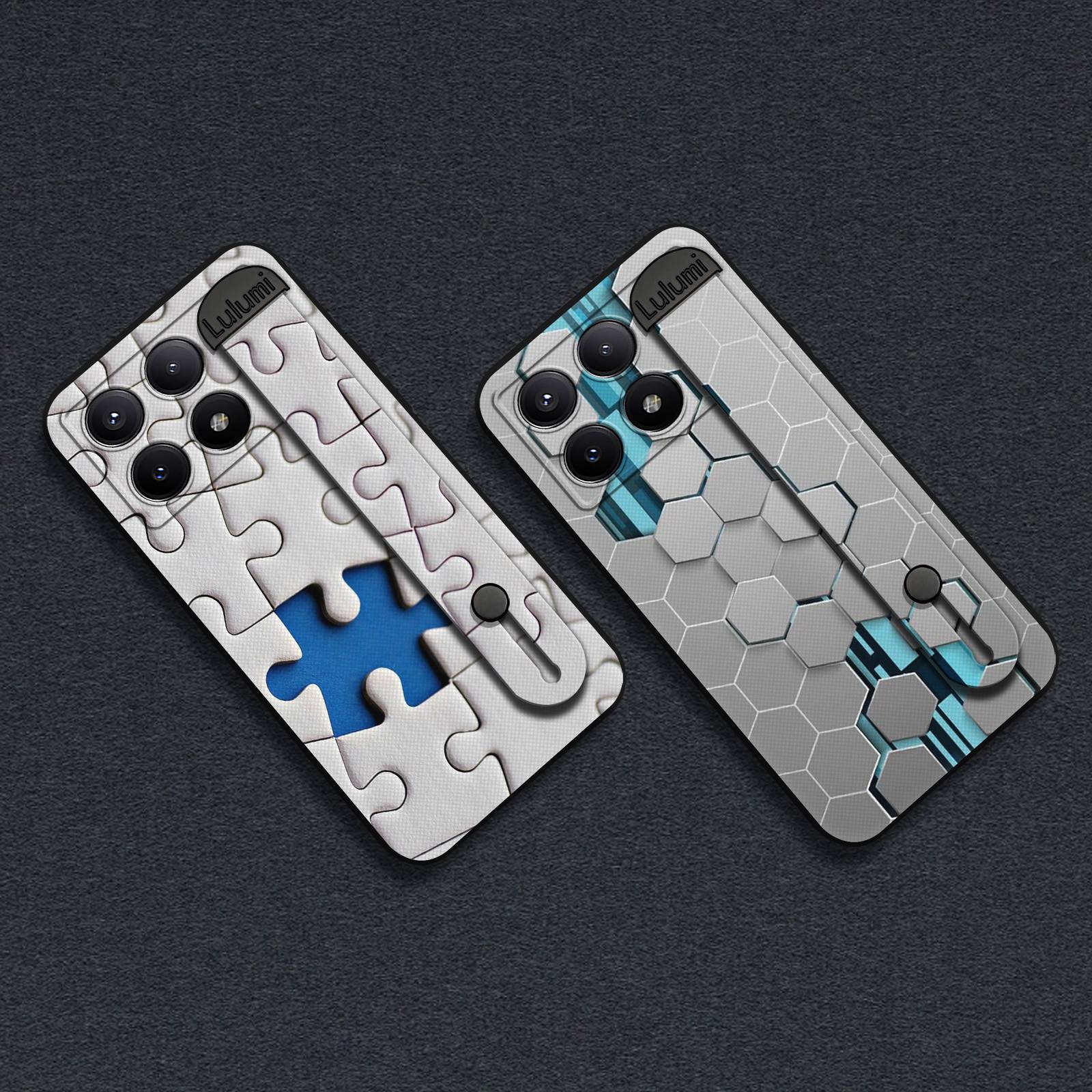 Nature Simple Phone Case For Redmi K70E/Poco X6 Pro 5G Wristband Phone Holder Kickstand Commerce Personality Plain color