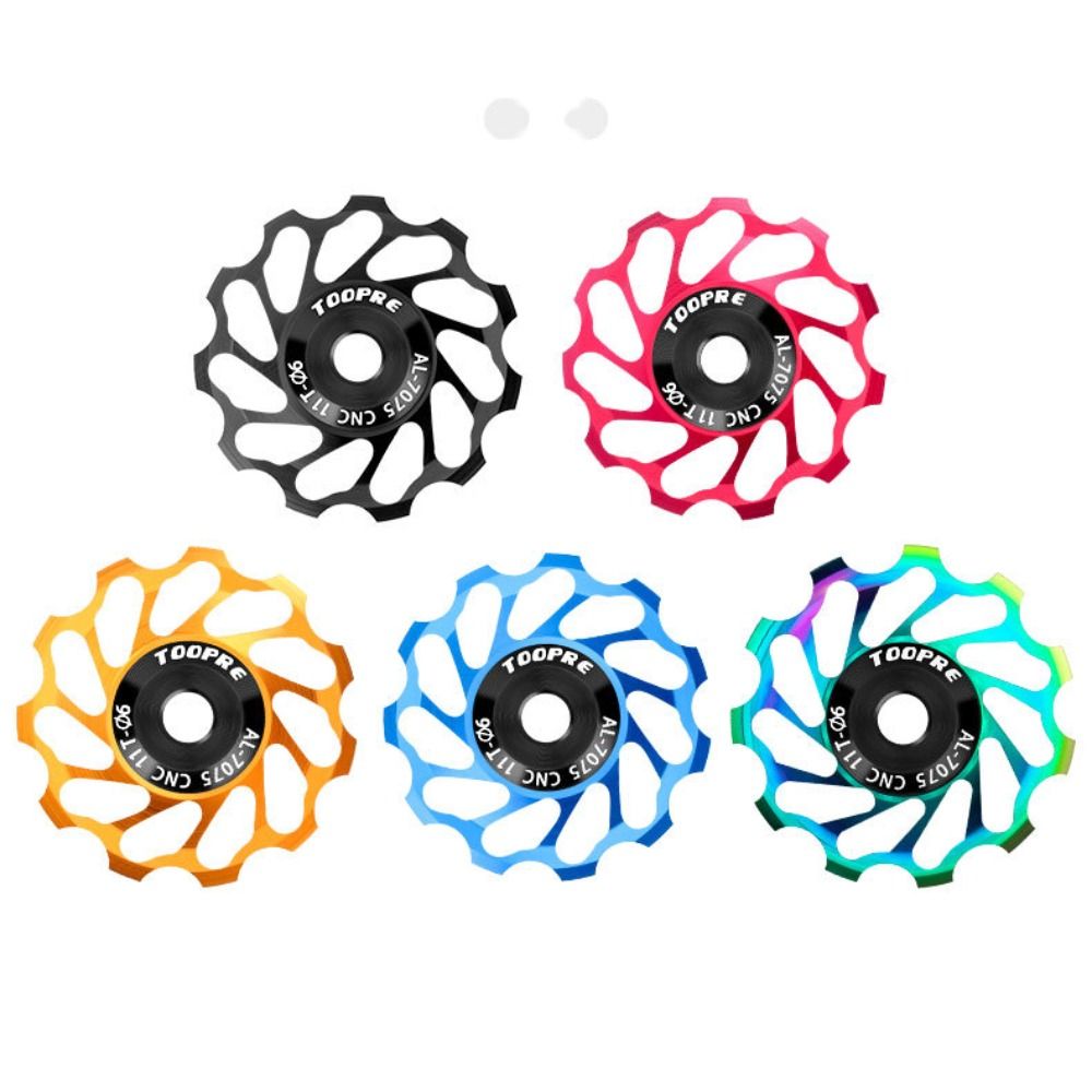 Cycling Accessories Aluminum Alloy MTB Rear Derailleur Jockey Wheel 11T 13T Waterproof Dust-proof Pulley Bearings Part Cermet Bearing Sealed Bearing Mountain Road Bike