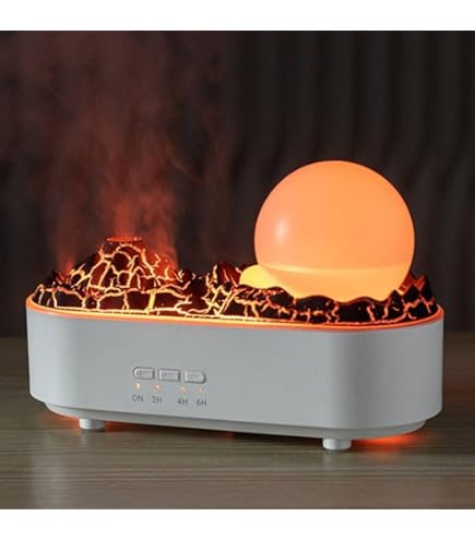 Crystal Humidifier with Decorative Night Light and Large Mist Volume