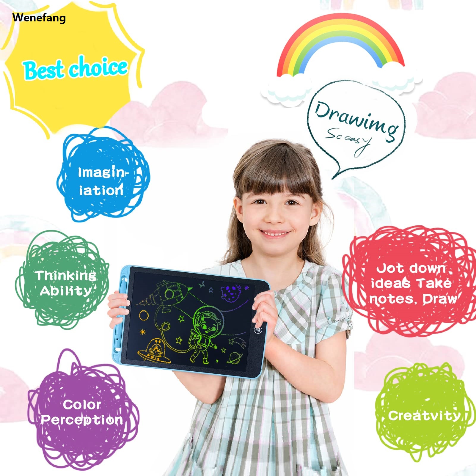 Wenefang 8.5/10/12inch Writing Tablet Drawing Board Children's Graffiti Sketchpad Toys Drawing Pad Lcd Kids Baby Toys Educational Toys