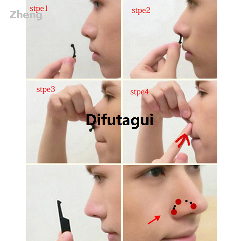 Difutagui Zheng Clip Scissors Lift Up Bridge Plastic 3 Sizes Painless Rhinoplasty High Quality Luxury Clips 6pcs/Set Beauty Nose Shaper Massage Tools Nose Contouring