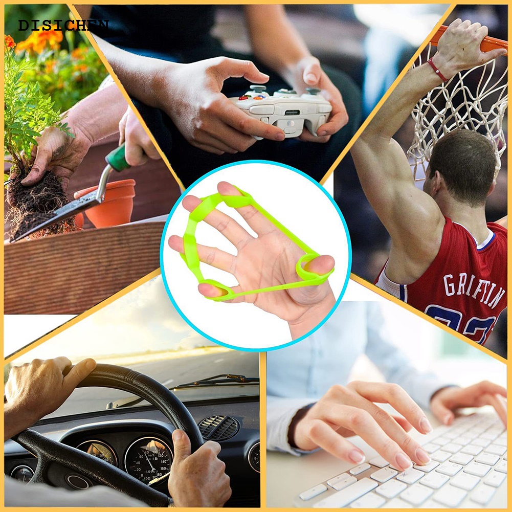 DISICHEN New Therapy Kit Finger Exercisers Hand Strengtheners Grip Dexterity Portable Mini Silicone Finger Gripper Rehabilitation Training