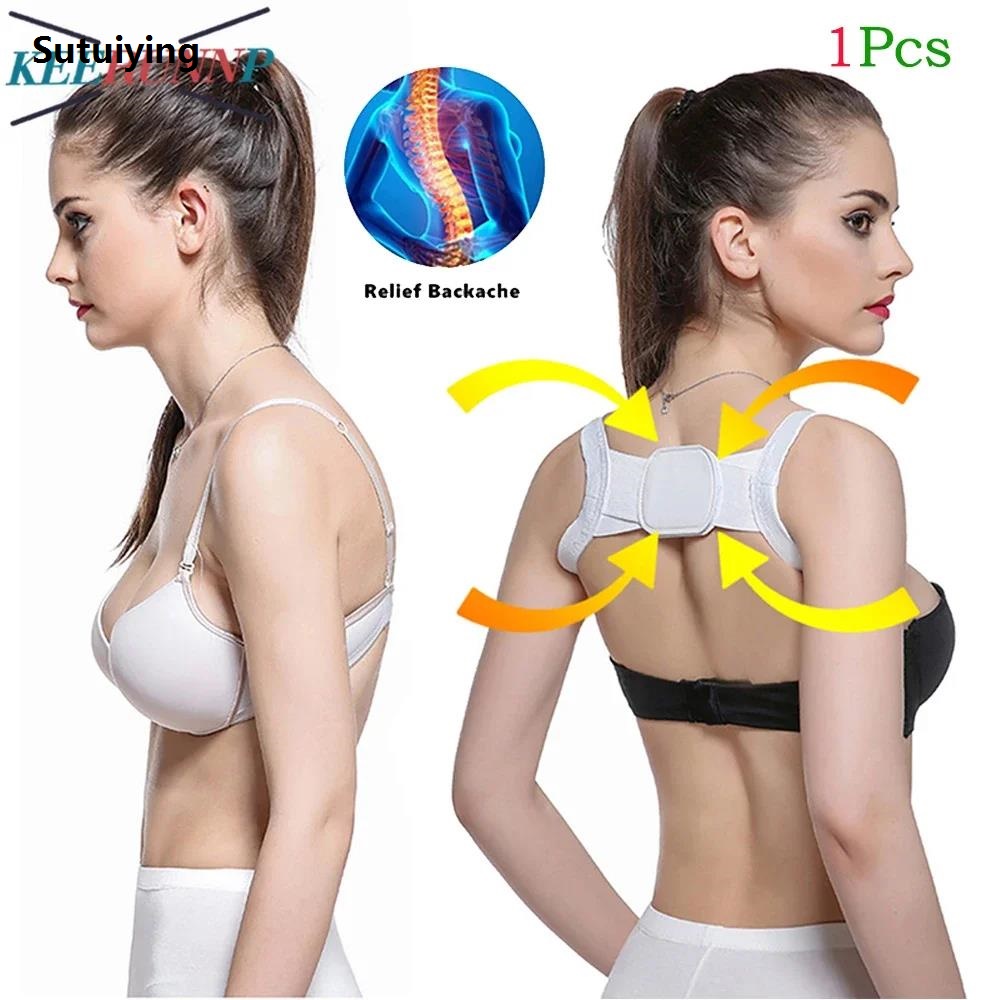 Bargain price 1Pcs Posture Back Support for Men Women - Upper Back Brace for Clavicle Support,Adjustable Back Straightener for Neck Shoulder