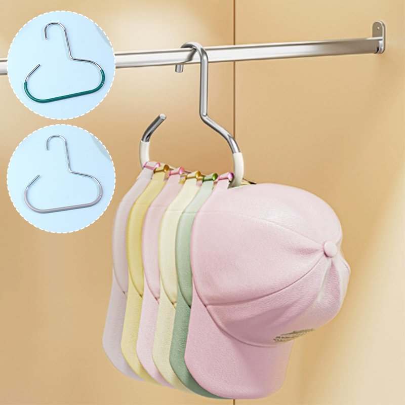 1Pcs Durable Circle Ring Hat Hanger Non-marking Non-slip Scarf Towel Tie Hanging Rack Hat Display Storage Racks CF8