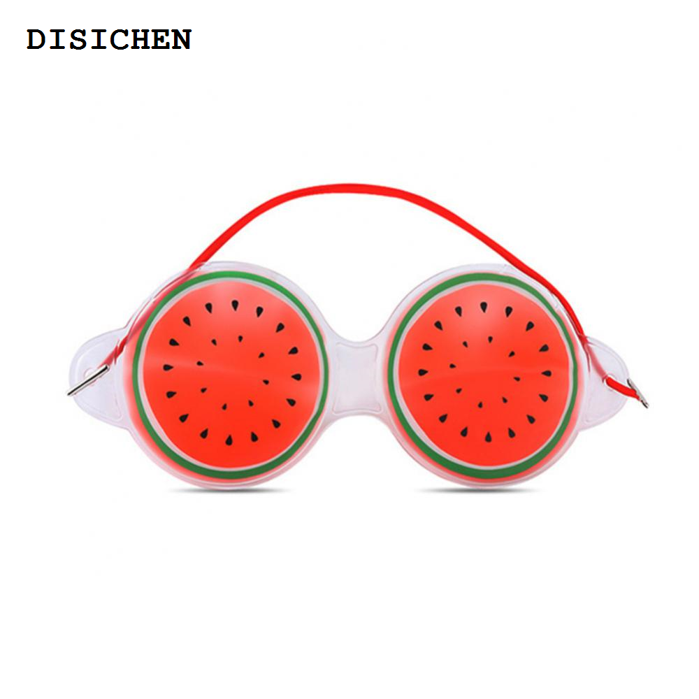 DISICHEN 【2025 Version】 1/2PCS Fruit ice compress eye mask fatigue Relieve remove black eye bags Soft Beauty Sleeping Gel Eye Patch Beauty Tool