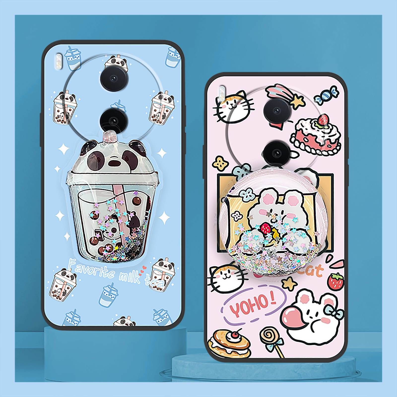 Quicksand Waterproof Phone Case For VIVO Y600 Pro Dirt-resistant Durable Drift Sand Cartoon Skin feel silicone TPU Cute