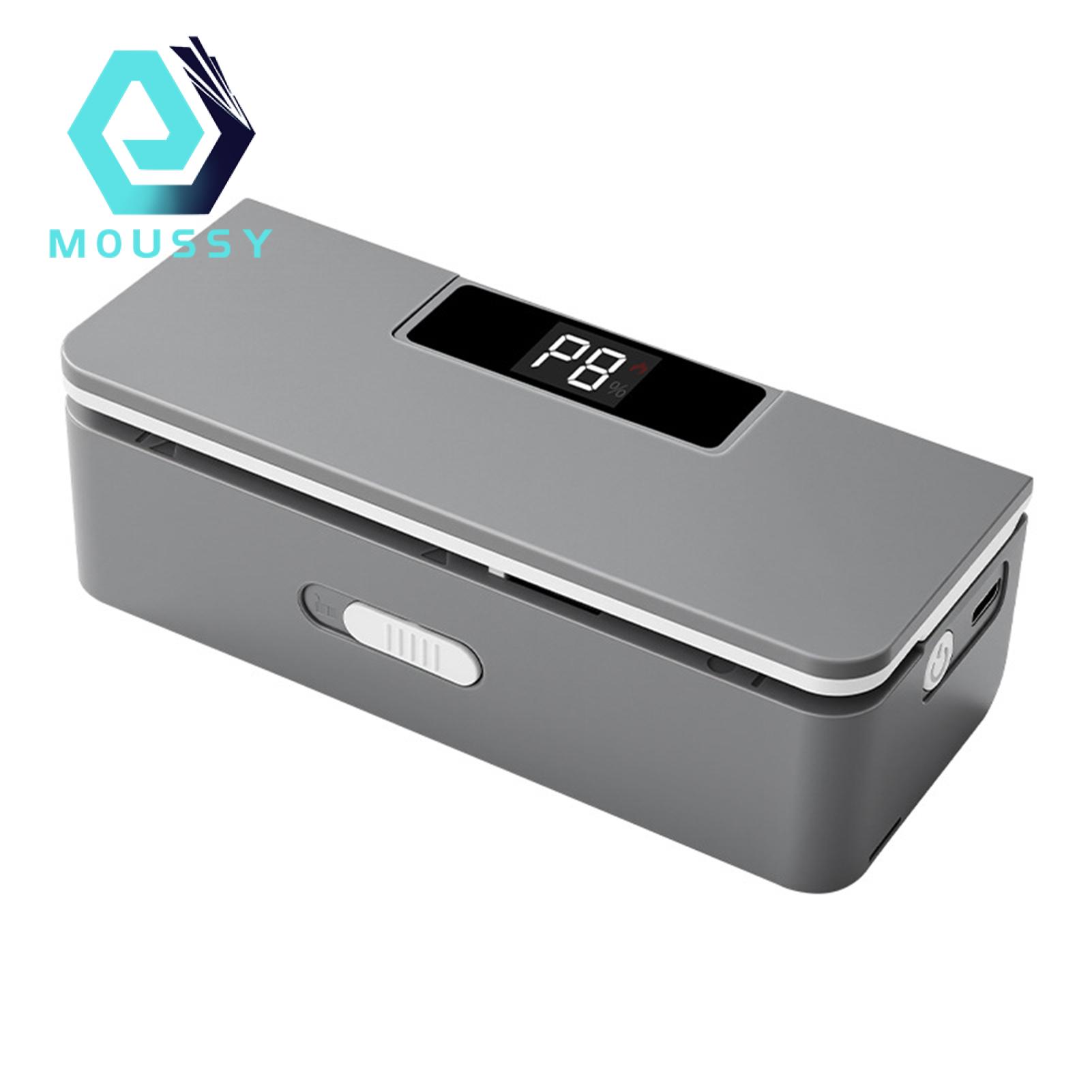 MOUSSY Portable Bag Sealer Portable Mini Bag Sealer with Led Display Rechargeable Heat Sealer Cutter 8-level Adjustable for Snacks for Asia
