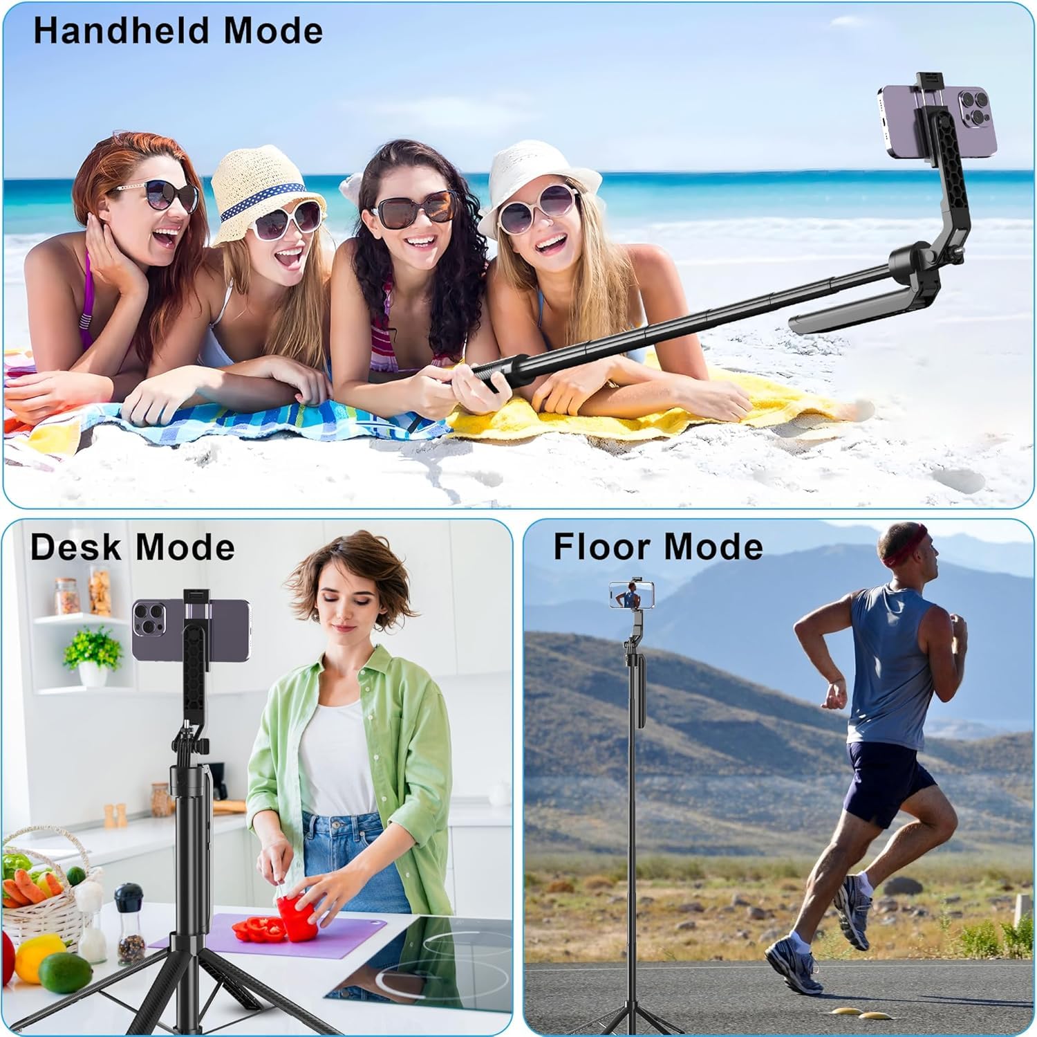 C12 AI Tracking Selfie Stick Tripod