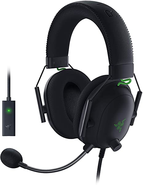 Razer Blackshark V2+USB Sound Card Multi platform Wired Gaming Headphone