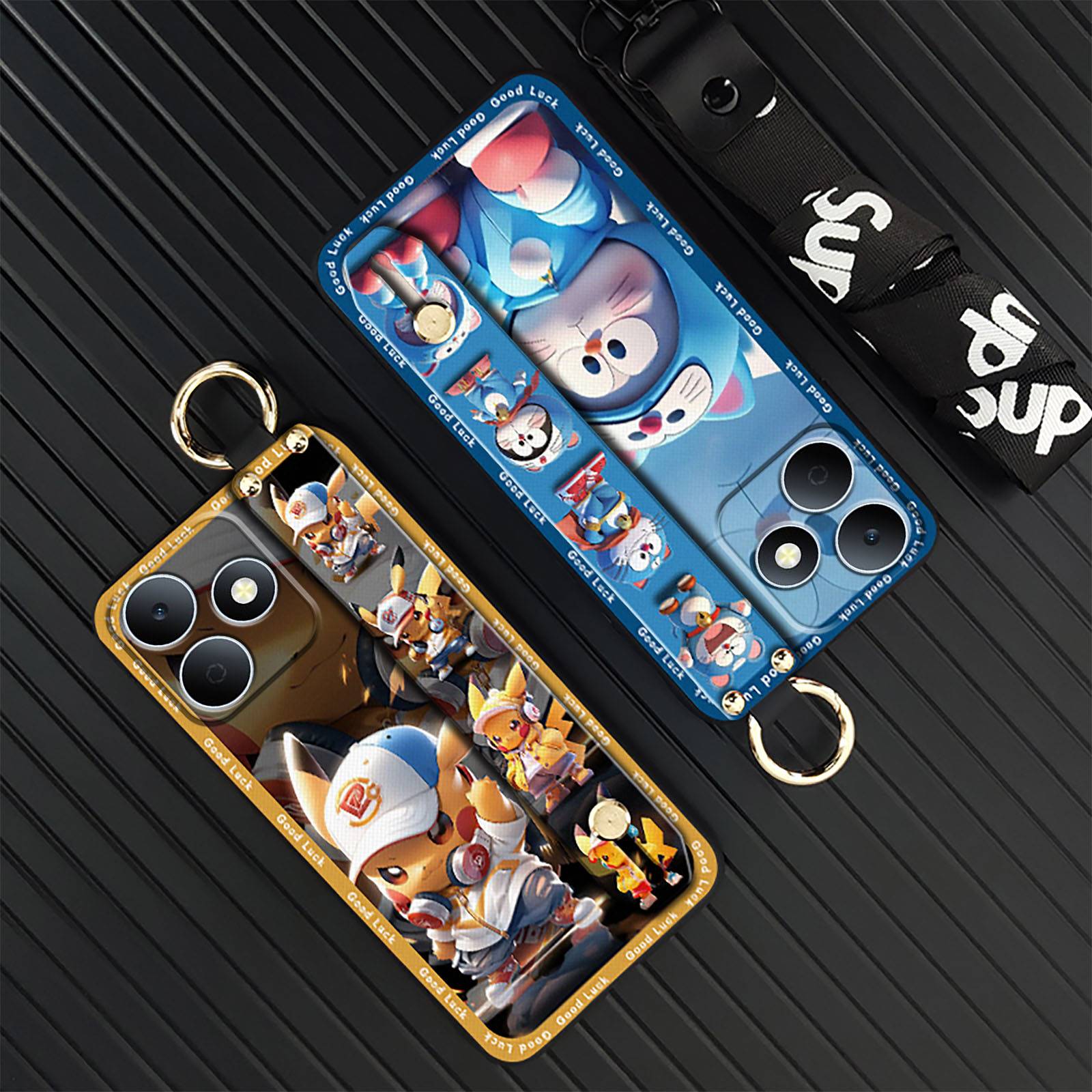 Anti-knock Plush Phone Case For Nokia-5.3 Silicone Phone Pouch Back Cover Shockproof Protective Cute Kickstand TPU 3D