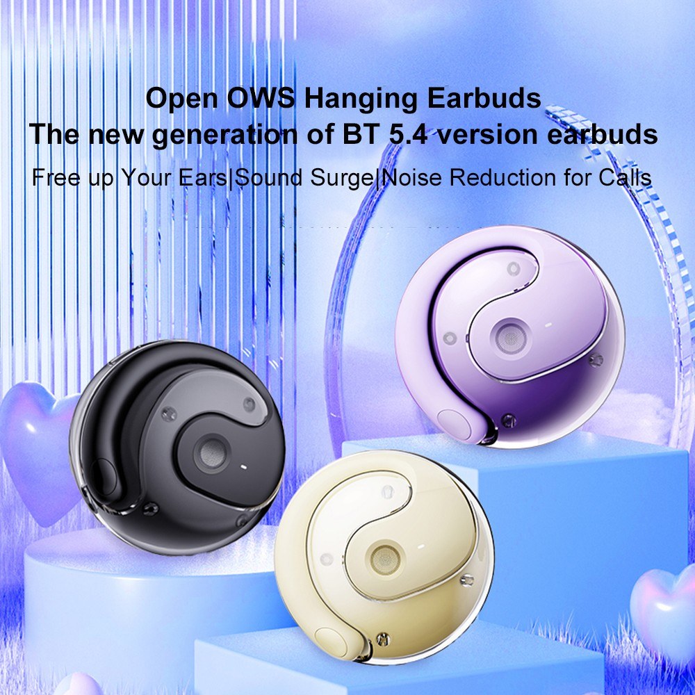 Open OWS Hanging Earbuds: Open-Air Comfort, Superior Sound, Long-Lasting Battery