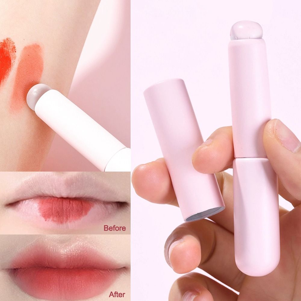 Multifunction Silicone Lip Brushes Round Head Reusable Lip Gloss Makeup Brushes Elastic Makeup Tool Woman