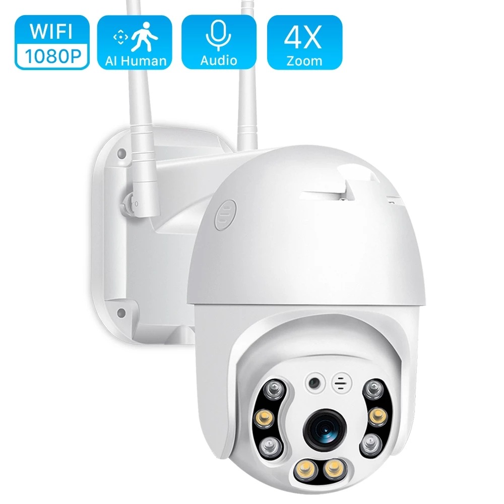 Outdoor Speed Dome Wireless Security 1080P Wifi PTZ IP Camera