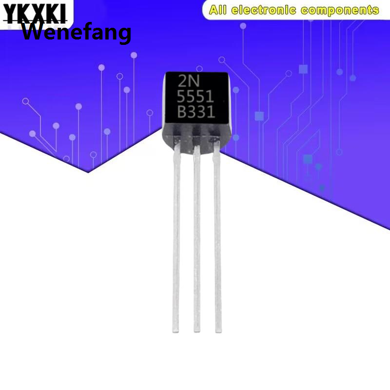Wenefang 100PC/Set 2N5401 2N5551 5551 5401 TO-92 50Pairs Bargain price (50PCS* 2N5401+50PCS* 2N5551 )Triode Transistor