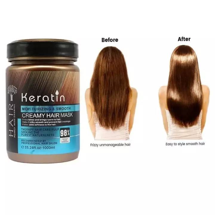 Keratin Moisturizing & Smooth Creamy Hair Mask-1000ml