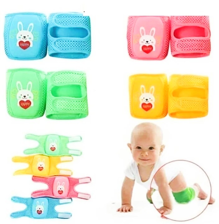 Comfortable 1 Pair Baby Knee Pad Kids Safety Crawling Elbow Cushion Infant Toddlers (Color May Vary)