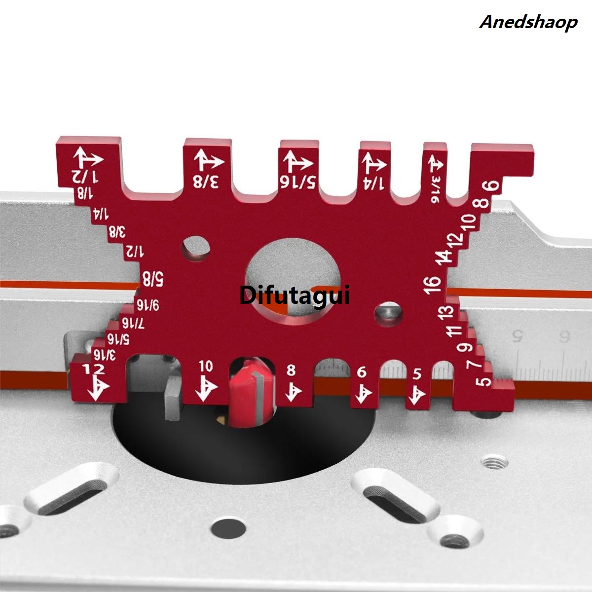 Difutagui Precision Tenon Gaps Gauge -Woodworking Tenon Caliper Table Saw Depth Fifty Special percent discount Gauge Height Measuring Tool Metric and Imperial Card Gauge