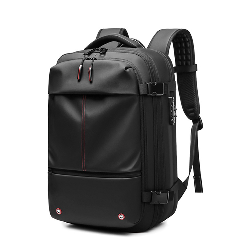 Men'S One Click Start Vacuum Compression Pump Travel Backpack Laptop Hiking Business 16 Inch School Backpack