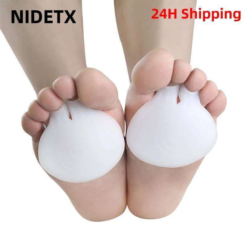 Gel Pad for Toe Forefoot, Orthopedic Half Yard Pad, Foot Care Straightener, Pain Relief, 2 Pieces = 1 Pair