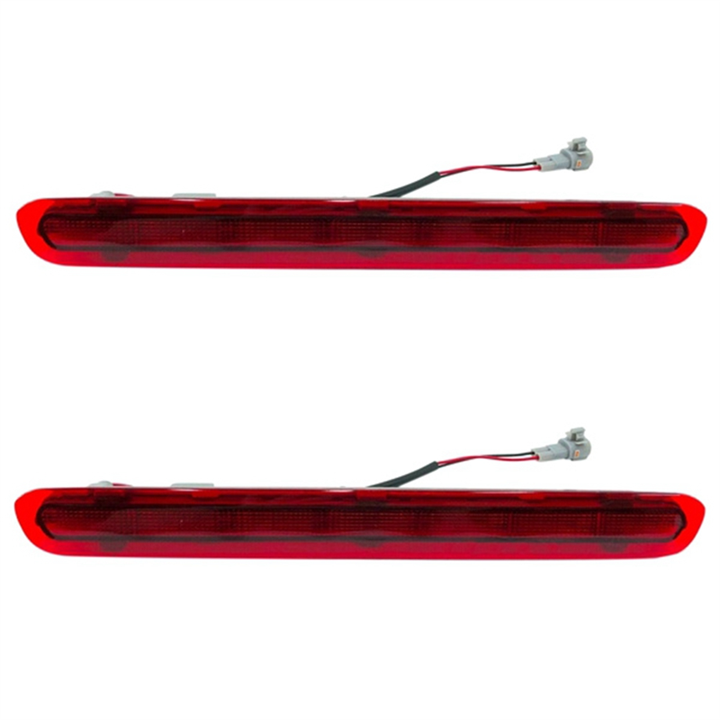 2pcs Dynamic Third 3Rd Brake Light, Rear Tail Light Stop Lamp for 2015 2016 2017 2018 Red Shell