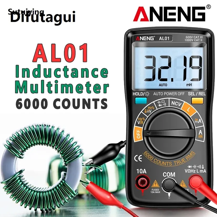 Difutagui 2025 Sutuiying ANENG AN9002 Digital Multimeter AC/DC Current Voltage Professional Profesional Bluetooth Auto-Range Multimetro True RMS 6000 Counts Tester