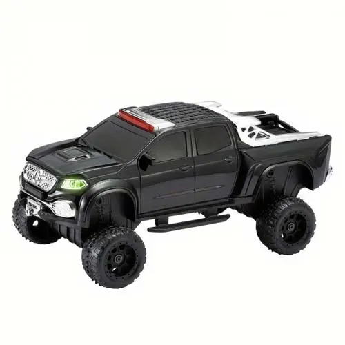 Monster Truck Bluetooth Speaker with LED Lights & Engine Sound Effect FM/TF/USB WS-X65 Bluetooth Device (Black)