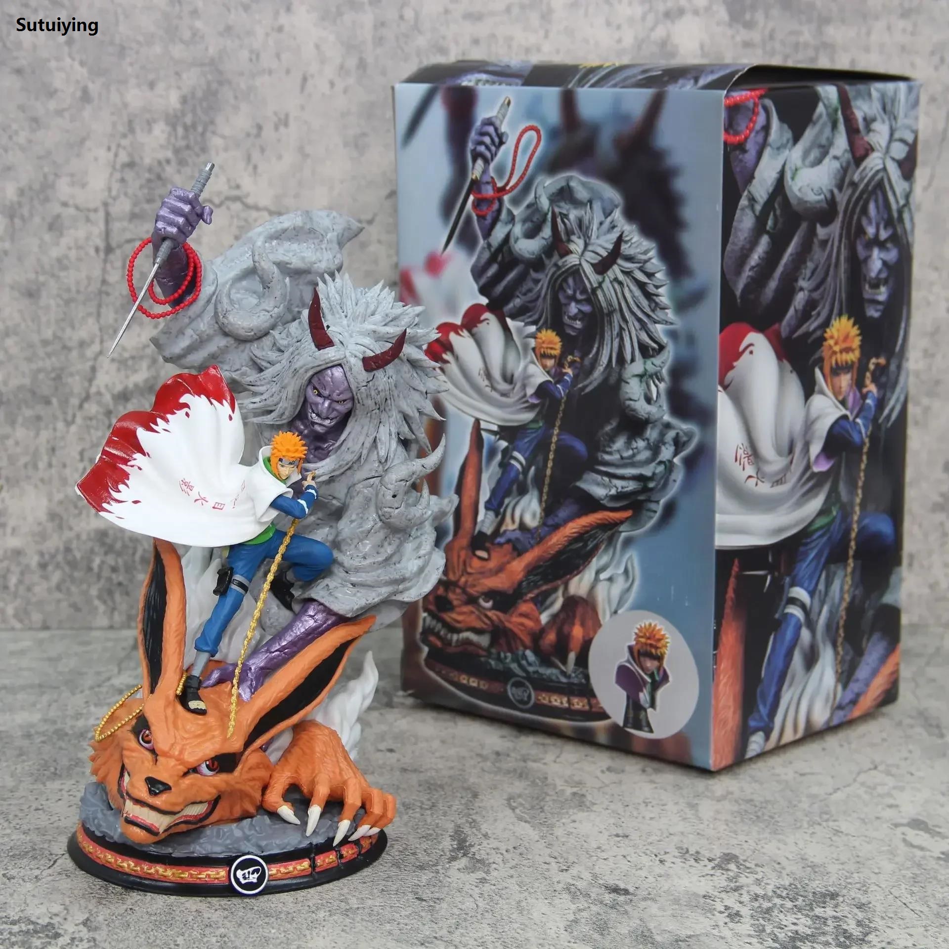 Sutuiying Naruto 29cm Action Figure Namikaze Minato Figurine Statue Yondaime Bargain price Hokage Anime Statue Model Pvc Model Collection Doll Toys Gift