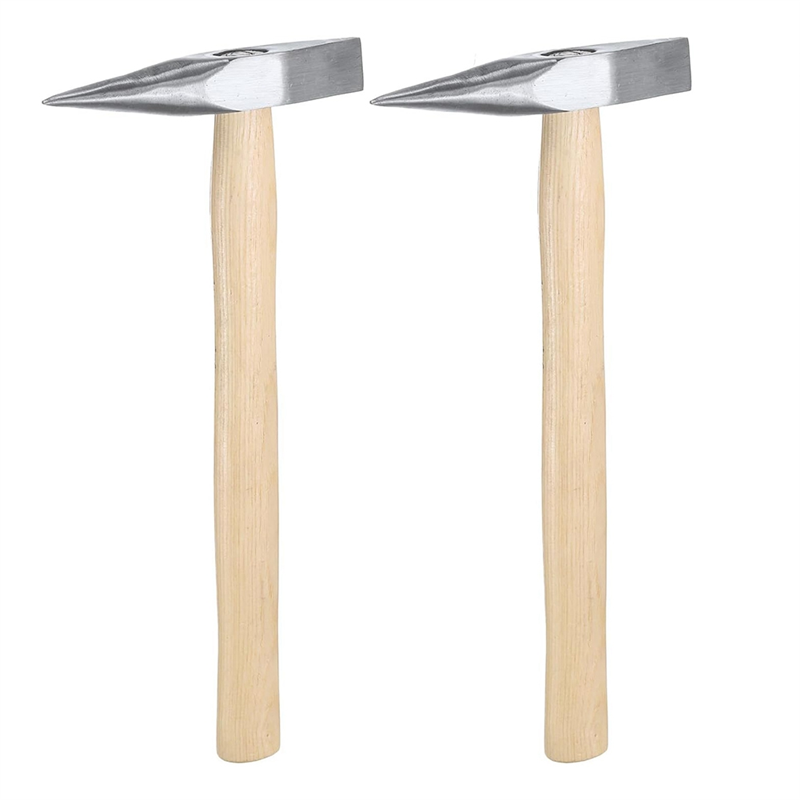 2 Pcs 9 Oz Welding Chipping Hammer Steel -Hammer Electrician'S Hammer with Wooden Handle for Removing Repairing