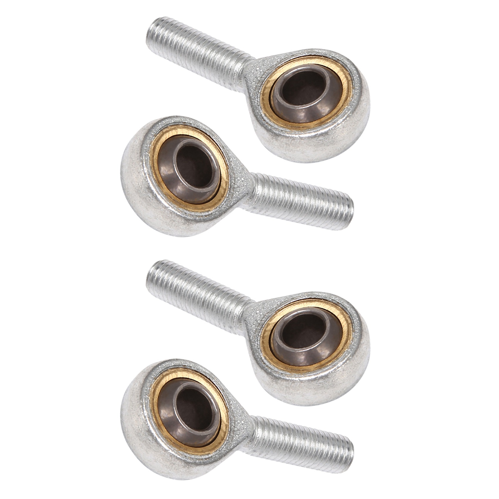 NAMUNY 4pcs M10 x 1.5 Male Rod End Rose Joint Right Hand Thread 10mm Metric Bronze SA10