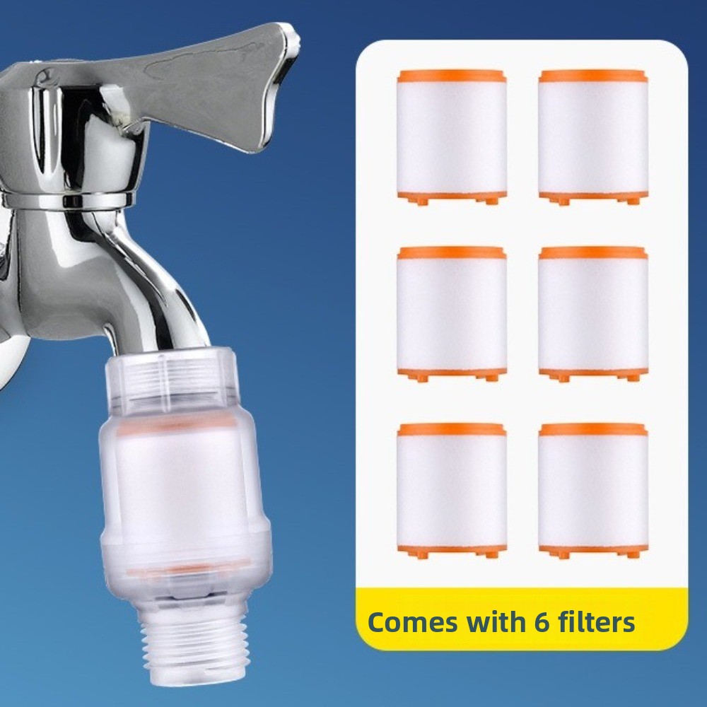 1PC Purifier Output Universal Shower Filter Activated Carbon Shower Strainer Faucet Water Heater Purification Kitchen Bathroom