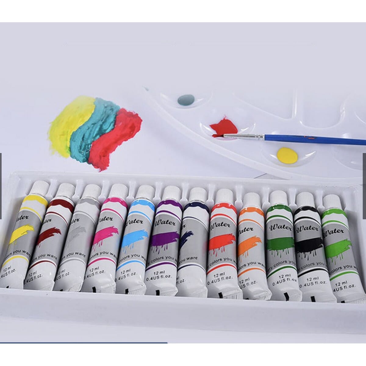 Assorted Thick Water Color Tube 12 pcs Set