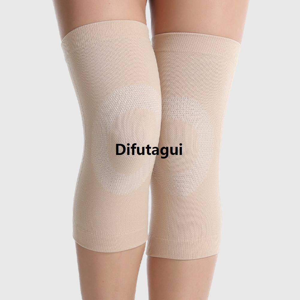 Difutagui 1 Pair Knee Pad Elastic Fabric Knee Protection Stretchy Professional Profesional Crashproof Knee Support Sport Compression Knee Pad