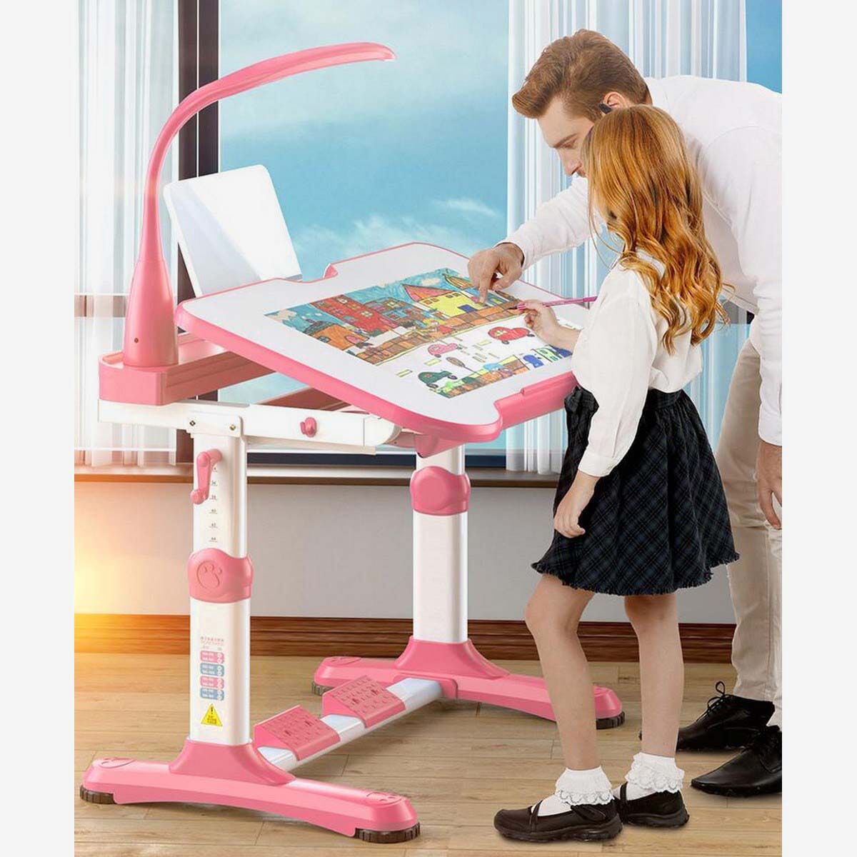 Iron Framed Kids Study Desk Set