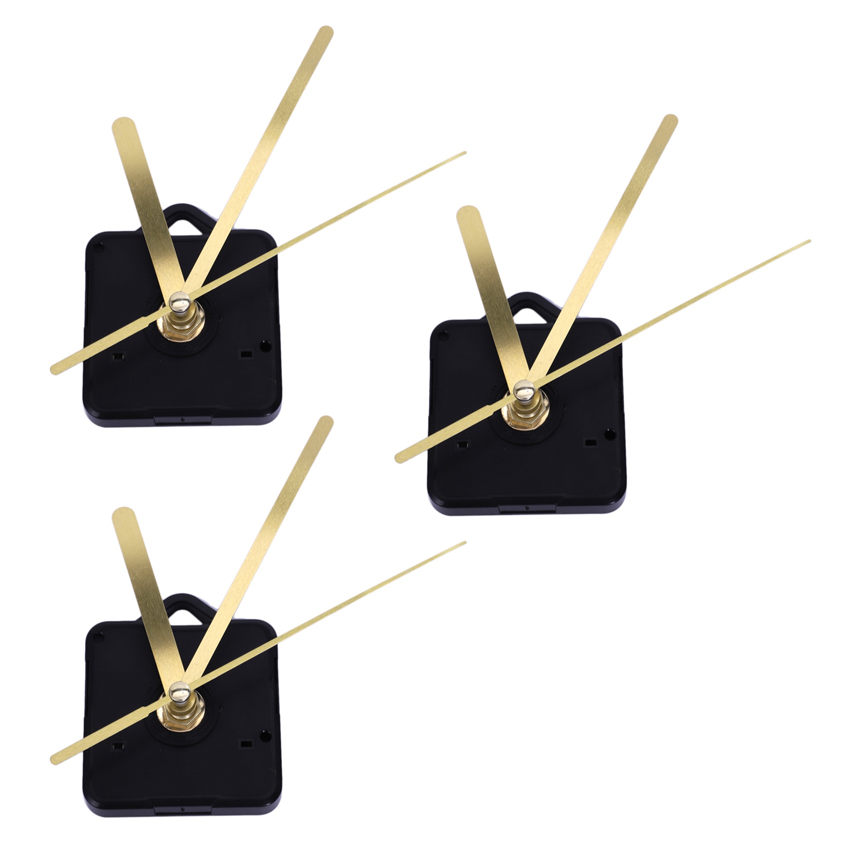 fasdaga 3 Pack Replacement Wall Clock Repair Parts Pendulum Movement Mechanism Quartz Clock Motor with Hands & Fittings Kit