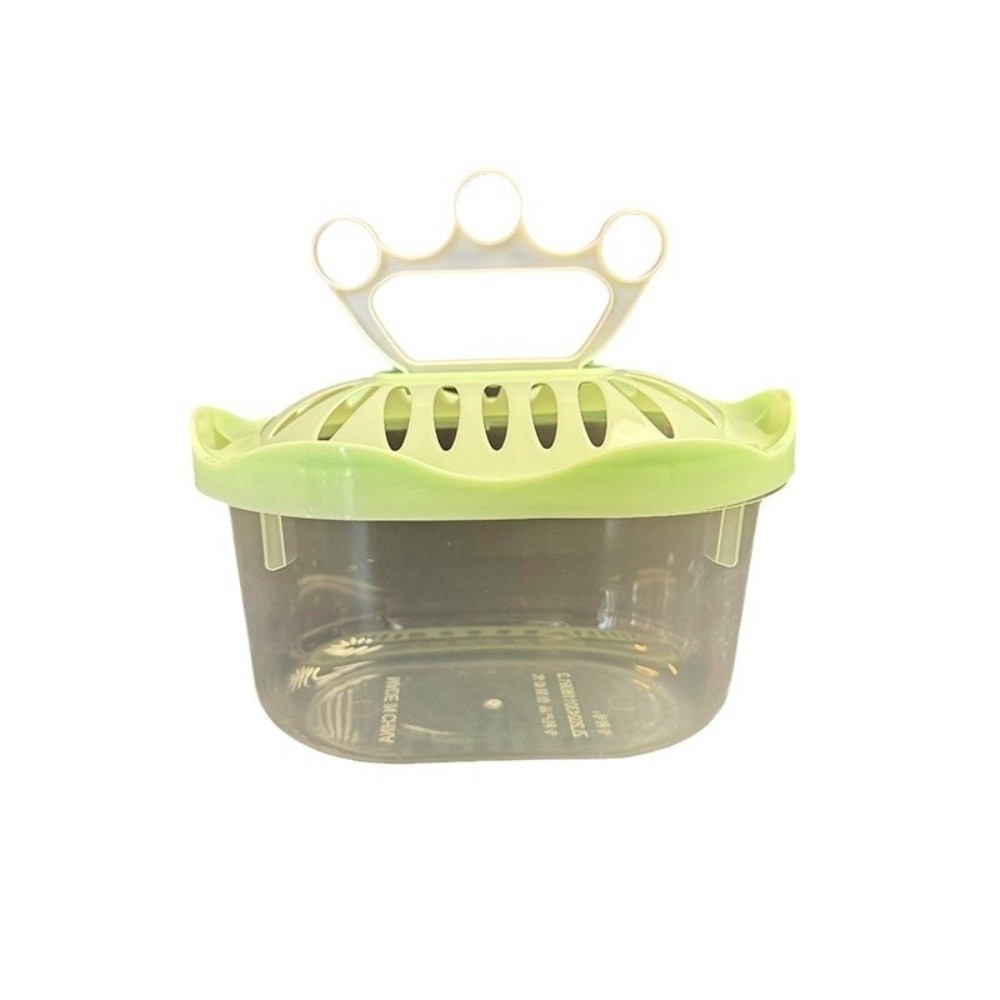 Portable Plastic Small Fish Tank Transparent Design Mini Pet Transport Box Easy Clean Multi-Functional Turtle Tank Pet Breeding
